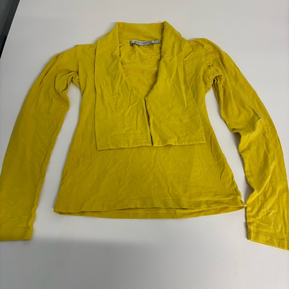 Silvia Tcherassi Mustard Top size 6